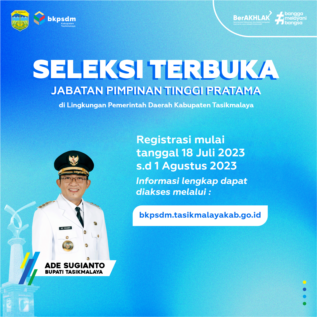 Seleksi Pengisian Jabatan Pimpinan Tinggi Pratama Secara Terbuka Dan Kompetitif Kabupaten Tasikmalaya
